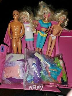 Huge Lot 34 Barbie1 Ken Mattel Dog Cases Clothes Accessories 60's 90s one 2009