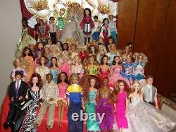 Huge Lot! 50 Barbie And Ken Dolls 1970's-modern Dressed Boy And Girl Dolls