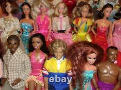 Huge Lot! 50 Barbie And Ken Dolls 1970's-modern Dressed Boy And Girl Dolls