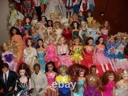 Huge Lot! 50 Barbie And Ken Dolls 1970's-modern Dressed Boy And Girl Dolls