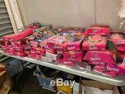 Huge Lot Of 60 Vintage Mattel Barbie Dolls All New In Boxes Mostly 90s