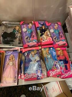 Huge Lot Of 60 Vintage Mattel Barbie Dolls All New In Boxes Mostly 90s