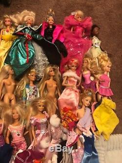 Huge Lot Of Barbies Clothes Accessories Shoes