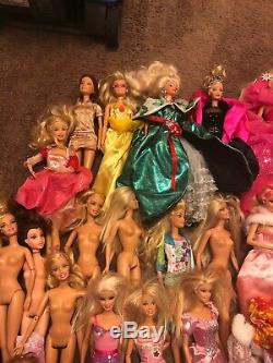 Huge Lot Of Barbies Clothes Accessories Shoes