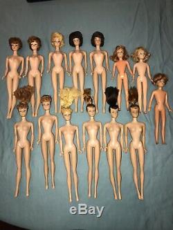 Huge Lot Vintage 60s 70s Barbie dolls, clothes, accessories, Carrying Case RARE