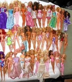 Huge Lot Vintage Barbie Dolls 40 In All