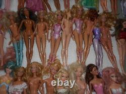 Huge Lot Vintage Barbie Dolls 40 In All