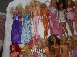 Huge Lot Vintage Barbie Dolls 40 In All