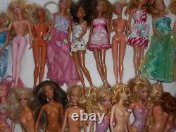 Huge Lot Vintage Barbie Dolls 40 In All