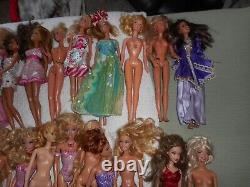 Huge Lot Vintage Barbie Dolls 40 In All