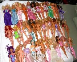 Huge Lot Vintage Barbie Dolls 40 In All