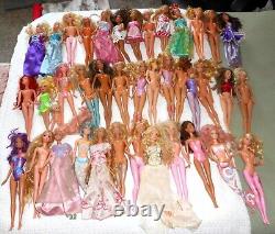 Huge Lot Vintage Barbie Dolls 40 In All