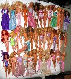 Huge Lot Vintage Barbie Dolls 40 In All