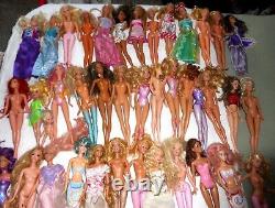 Huge Lot Vintage Barbie Dolls 40 In All