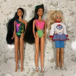 Huge Lot of 27 Barbie Dolls with Outfits/Accessories 80s 90s Ken, Miko, Skipper