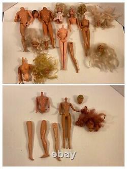 Huge Vintage 80s 90s Barbie Ken Doll Lot Accessories Clothing Carry Cases (Read)