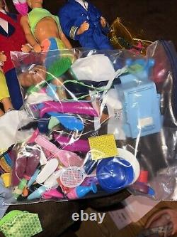 Huge Vintage Barbie Doll & Clothing Lot 280+ piece