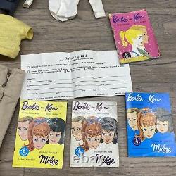 Huge Vintage Barbie Ken Lot 1960s #6 With Closet Clothes Pamphlets Accessories