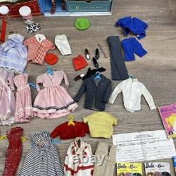 Huge Vintage Barbie Ken Lot 1960s #6 With Closet Clothes Pamphlets Accessories