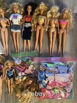 Huge Vintage Superstar Era Barbie Doll Lot + Clothing & Accessories