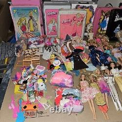 Huge Vtg Barbie Lot Of 200+ items Dolls Dated (1) 1958 Most 1960s (See Desc)