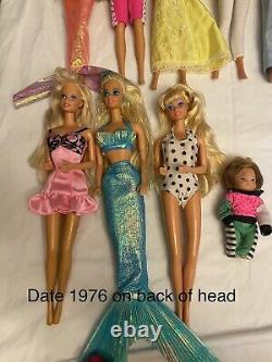 Huge lot of vintage barbies And Accessories