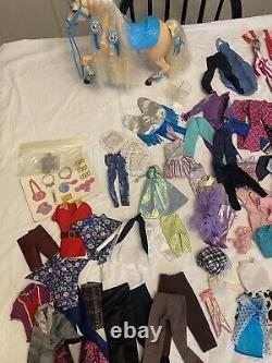 Huge lot of vintage barbies And Accessories