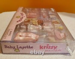 Krissy Barbie Baby Sister African or Hispanic Doll with Baby Layette MIB RARE