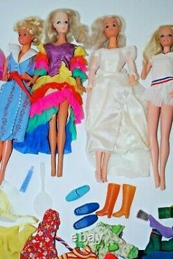 LOT 60's Vintage BARBIE Dolls Clothes Shoes Accessories