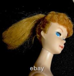 LOT TWO Great 1960's Ponytail Barbies PLUS Double Case & Outfits