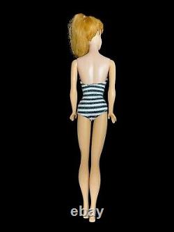 LOT TWO Great 1960's Ponytail Barbies PLUS Double Case & Outfits