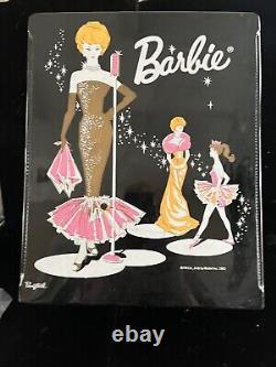 LOT TWO Great 1960's Ponytail Barbies PLUS Double Case & Outfits