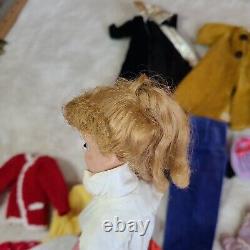 LOT Vtg 1960's Mattel BARBIE Ponytail #4 & Skipper Doll with Original Outfits +Ken