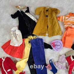 LOT Vtg 1960's Mattel BARBIE Ponytail #4 & Skipper Doll with Original Outfits +Ken