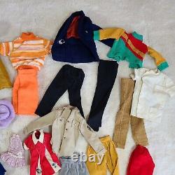 LOT Vtg 1960's Mattel BARBIE Ponytail #4 & Skipper Doll with Original Outfits +Ken