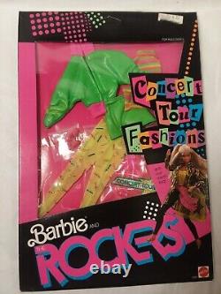 LOT of 4 VINTAGE BARBIE AND THE ROCKERS 1985 FASHIONS #3391-3394