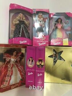 LOT of 7 Collectible Barbie Dolls All New in Unopened Box