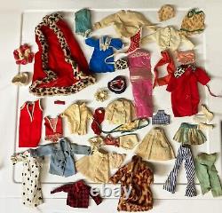 LOT of RARE BARBIE Dolls BRUNETTE SWIMSUIT Clothes Accessories EARLY 1960's