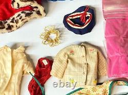 LOT of RARE BARBIE Dolls BRUNETTE SWIMSUIT Clothes Accessories EARLY 1960's