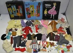 LOT of Vintage 1960s BARBIE, Tammy, Midge, Friends CLOTHES & Cases & Accessories