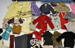 LOT of Vintage 1960s BARBIE, Tammy, Midge, Friends CLOTHES & Cases & Accessories