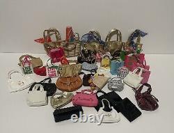 LOT of over 39 Barbie purses and shopping bags