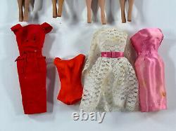 LOT (x4) Black Bubblecut Barbie Dolls toys JAPAN Mattell + Dresses american girl