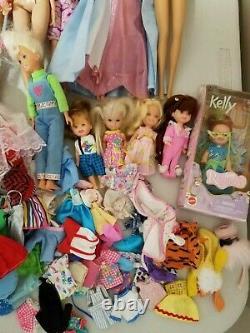 Large Lot 80s-90s Mattel Barbie & Ken Dolls, Clothes, Accessories, Animals