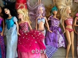 Large Lot Of Barbie Dolls, Clothes, Shoes & Variety Of Accessories 34 Dolls