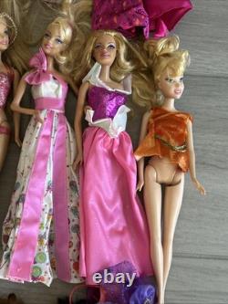 Large Lot Of Barbie Dolls, Clothes, Shoes & Variety Of Accessories 34 Dolls