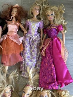 Large Lot Of Barbie Dolls, Clothes, Shoes & Variety Of Accessories 34 Dolls