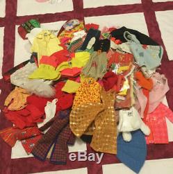 Large Lot Of Vintage Barbie Clothing. All In Fair To Good Shape