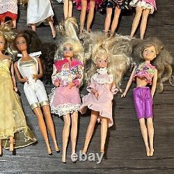 Large Lot Of Vintage Barbie Dolls / Cases / Clothes Accessories GOOD CONDITION