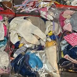 Large Lot Of Vintage Barbie Dolls / Cases / Clothes Accessories GOOD CONDITION